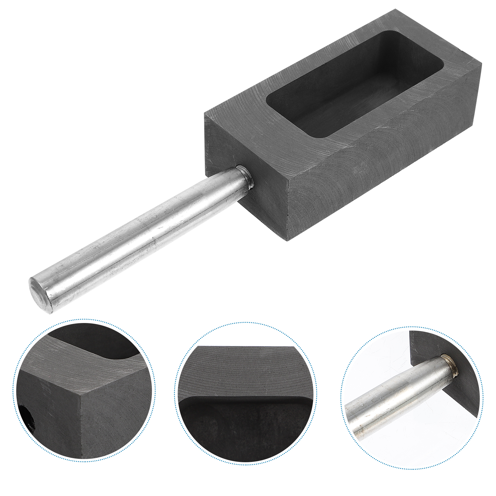 Frcolor Melting Mold Graphite Casting Tools Gold Copper Crucible Metal Ingot  Molds Silver Molds 